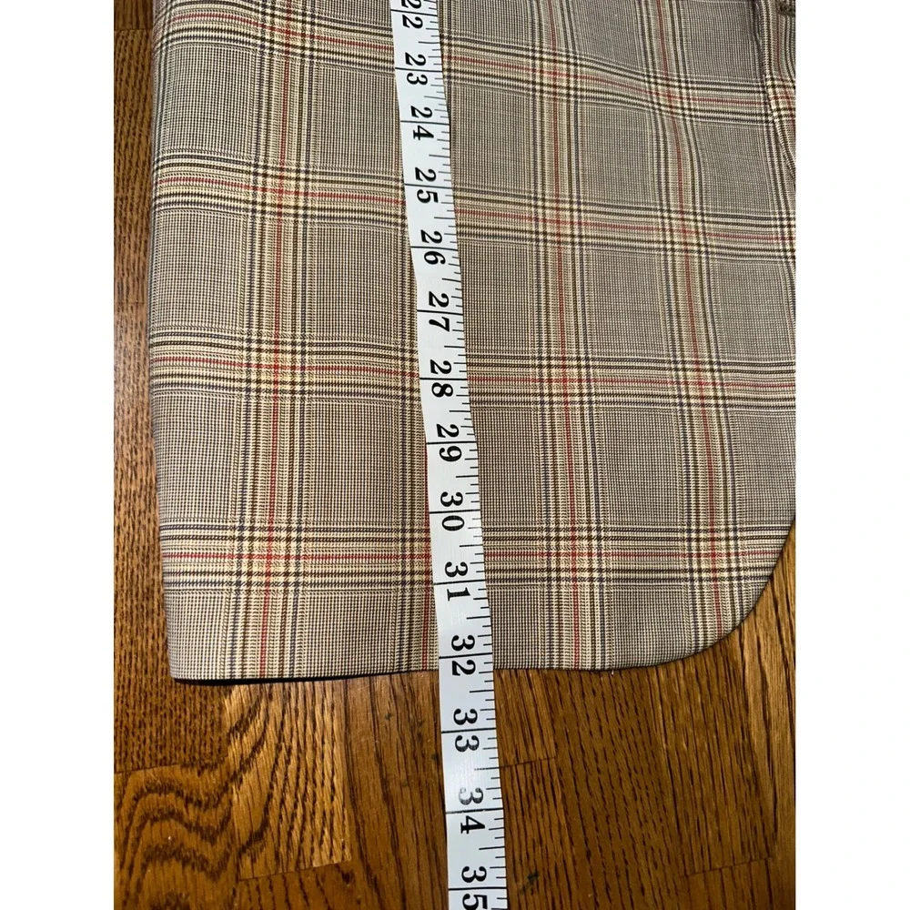 Burberry London Mens 46L Glen Plaid Wool Blazer Sport Coat 3 Button Made in USA